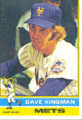 1976 Topps Baseball Cards      040      Dave Kingman